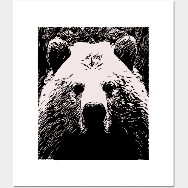 State of Washington Pride Abstract Bear Forest Wildlife Nature Gift Wall Art by twizzler3b